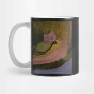 Cottage In The Woods oil painting by Tabitha Kremesec Mug